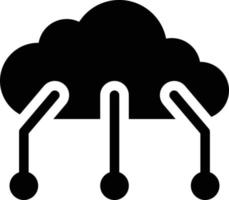 ilustración de vector de conexión de nube en un fondo. símbolos de calidad premium. iconos vectoriales para concepto y diseño gráfico.