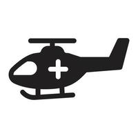 Ilustración de vector de helicóptero en un fondo. Símbolos de calidad premium. Iconos vectoriales para concepto y diseño gráfico.