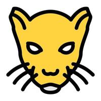 panther vector illustration on a background.Premium quality symbols.vector icons for concept and graphic design.