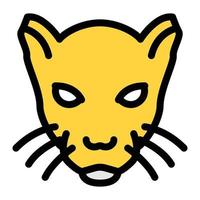 panther vector illustration on a background.Premium quality symbols.vector icons for concept and graphic design.