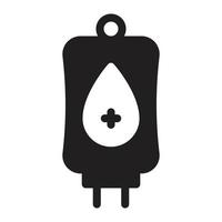 ilustración vectorial de donación de sangre en un fondo. símbolos de calidad premium. iconos vectoriales para concepto y diseño gráfico. vector