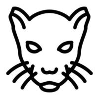 panther vector illustration on a background.Premium quality symbols.vector icons for concept and graphic design.