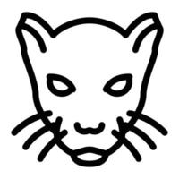 panther vector illustration on a background.Premium quality symbols.vector icons for concept and graphic design.