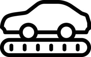 Ilustración de vector de coche transportador sobre un fondo. Símbolos de calidad premium. Iconos vectoriales para concepto y diseño gráfico.