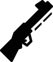 ilustración de vector de rifle en un fondo. símbolos de calidad premium. iconos vectoriales para concepto y diseño gráfico.