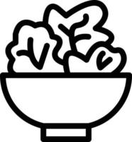 salad bowl vector illustration on a background.Premium quality symbols.vector icons for concept and graphic design.