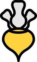 turnip vector illustration on a background.Premium quality symbols.vector icons for concept and graphic design.