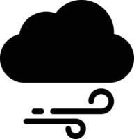 ilustración de vector de viento de nube en un fondo. símbolos de calidad premium. iconos vectoriales para concepto y diseño gráfico.