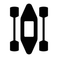 paddle canoe vector illustration on a background.Premium quality symbols.vector icons for concept and graphic design.