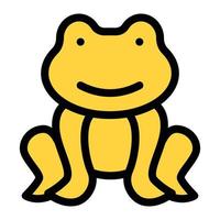 frog vector illustration on a background.Premium quality symbols.vector icons for concept and graphic design.