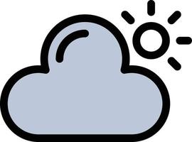 cloud sun vector illustration on a background.Premium quality symbols.vector icons for concept and graphic design.