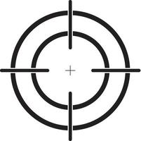 Focus target vector icon. Target goal icon. target focus arrow.