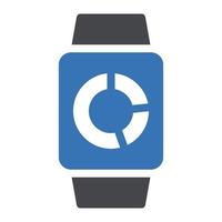 Ilustración de vector de reloj inteligente en un fondo. Símbolos de calidad premium. Iconos vectoriales para concepto y diseño gráfico.