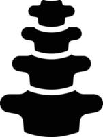 ilustración de vector de columna vertebral en un fondo. símbolos de calidad premium. iconos vectoriales para concepto y diseño gráfico.