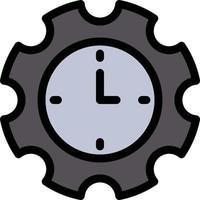 ilustración vectorial de configuración de tiempo en un fondo. símbolos de calidad premium. iconos vectoriales para concepto y diseño gráfico. vector