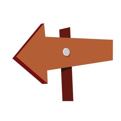 wooden arrow direction