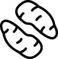potato vector illustration on a background.Premium quality symbols.vector icons for concept and graphic design.