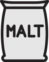 ilustración de vector de malta en un fondo. símbolos de calidad premium. iconos vectoriales para concepto y diseño gráfico.