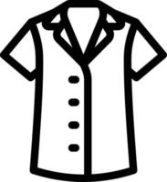 ilustración de vector de camisa en un fondo. símbolos de calidad premium. iconos vectoriales para concepto y diseño gráfico.