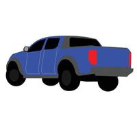 truck vehicle rear veiw vector