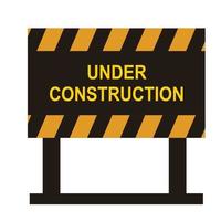 under construction board sign