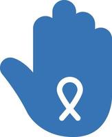 ilustración de vector de cáncer de mano en un fondo. símbolos de calidad premium. iconos vectoriales para concepto y diseño gráfico.