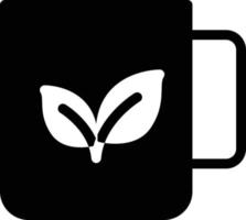 ilustración de vector de té verde sobre un fondo. símbolos de calidad premium. iconos vectoriales para concepto y diseño gráfico.
