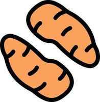 potato vector illustration on a background.Premium quality symbols.vector icons for concept and graphic design.
