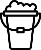 bucket vector illustration on a background.Premium quality symbols. vector icons for concept and graphic design.