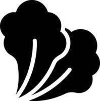 ilustración de vector de lechuga en un fondo. símbolos de calidad premium. iconos vectoriales para concepto y diseño gráfico.