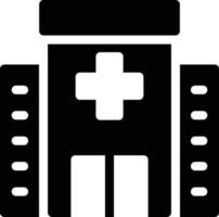 ilustración de vector de hospital en un fondo. símbolos de calidad premium. iconos vectoriales para concepto y diseño gráfico.