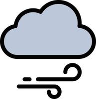 ilustración de vector de viento de nube en un fondo. símbolos de calidad premium. iconos vectoriales para concepto y diseño gráfico.