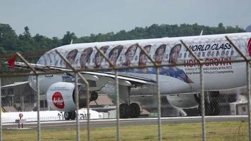 AirAsia plane is ready for departure video