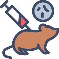 injection rat vector illustration on a background.Premium quality symbols. vector icons for concept and graphic design.