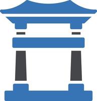 torii gate vector illustration on a background.Premium quality symbols.vector icons for concept and graphic design.