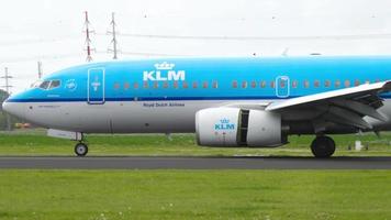 boeing 737 från klm avgång video