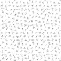 construction icons pattern. seamless doodle pattern with tools for construction. vector illustration on the theme of construction