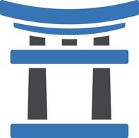 torii gate vector illustration on a background.Premium quality symbols.vector icons for concept and graphic design.