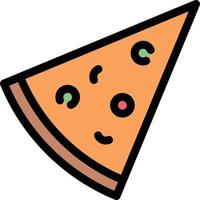 ilustración de vector de pizza en un fondo. símbolos de calidad premium. iconos vectoriales para concepto y diseño gráfico.