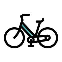 ilustración de vector de ciclo de bicicleta en un fondo. símbolos de calidad premium. iconos vectoriales para concepto y diseño gráfico.