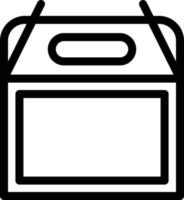 ilustración de vector de paquete de alimentos en un fondo. símbolos de calidad premium. iconos vectoriales para concepto y diseño gráfico.