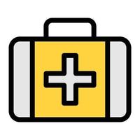 medical kit vector illustration on a background.Premium quality symbols.vector icons for concept and graphic design.