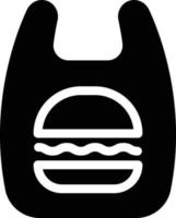 ilustración de vector de hamburguesa en un fondo. símbolos de calidad premium. iconos vectoriales para concepto y diseño gráfico.