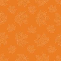 Seamless pattern with autumn leaves. vector