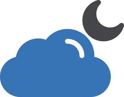 cloud moon vector illustration on a background.Premium quality symbols.vector icons for concept and graphic design.