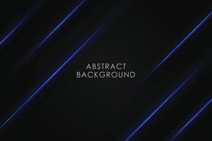 Vector blue neon light on dark gray metallic overlap design. Futuristic technology background.