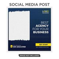 Best business agency social media post vector