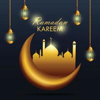 ilustración de ramadan kareem vector