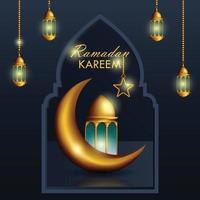 ilustración de ramadan kareem vector