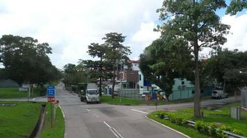 route de singapour depuis le bus video